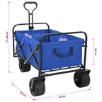 Carro Plegable Azul 89 x 63 x 96 cm