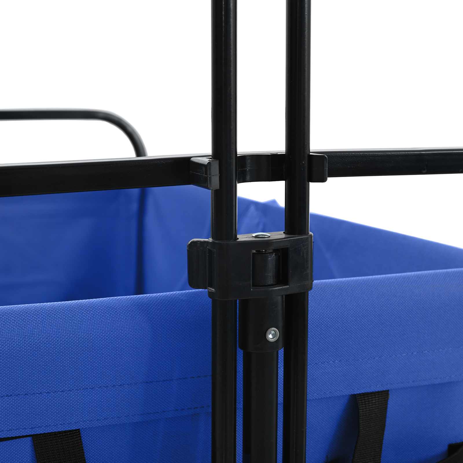 Carro de Mano Plegable Manual Azul 94 x 53 x 99 cm Tela Oxford