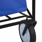 Carro de Mano Plegable Manual Azul 94 x 53 x 99 cm Tela Oxford