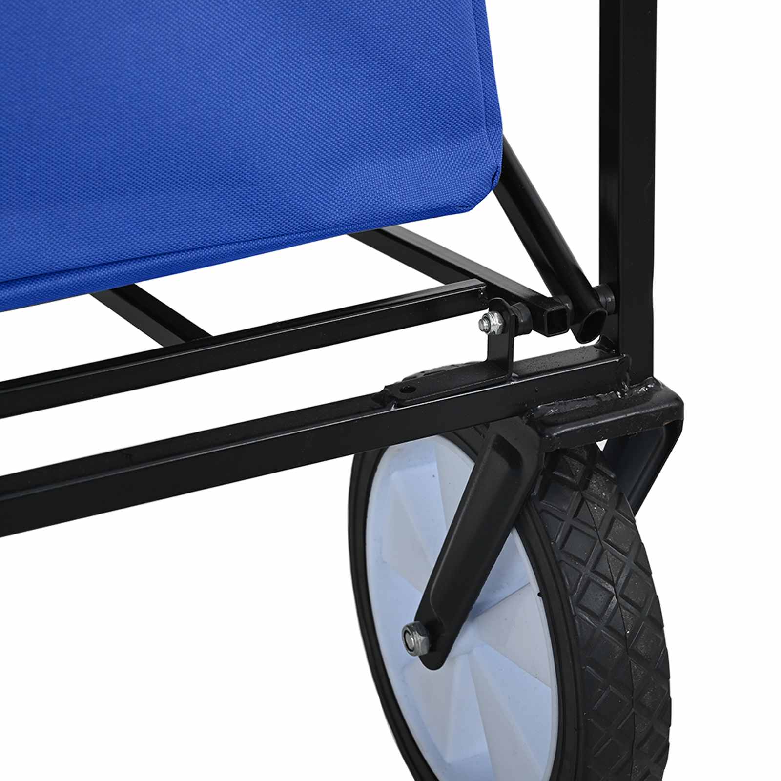 Carro de Mano Plegable Manual Azul 94 x 53 x 99 cm Tela Oxford