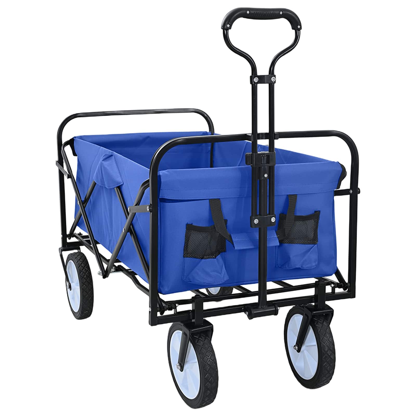 Carro de Mano Plegable Manual Azul 94 x 53 x 99 cm Tela Oxford