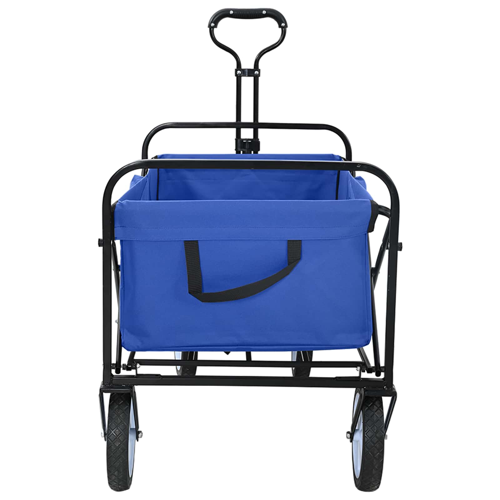 Carro de Mano Plegable Manual Azul 94 x 53 x 99 cm Tela Oxford