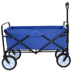 Carro de Mano Plegable Manual Azul 94 x 53 x 99 cm Tela Oxford
