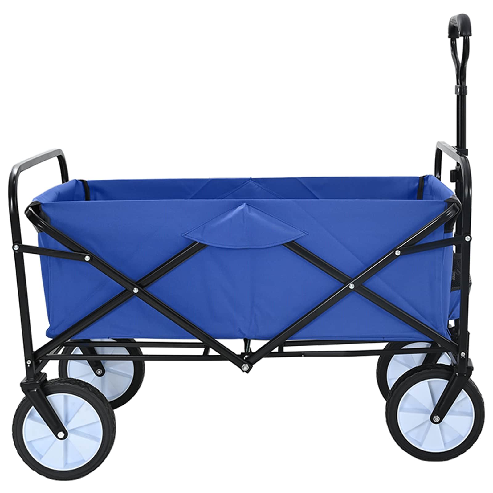 Carro de Mano Plegable Manual Azul 94 x 53 x 99 cm Tela Oxford