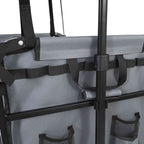 Carro de Mano Plegable Gris 105 x 56,5 x 116 cm Tela Oxford