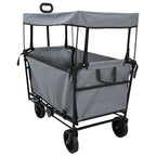 Carro de Mano Plegable Gris 105 x 56,5 x 116 cm Tela Oxford