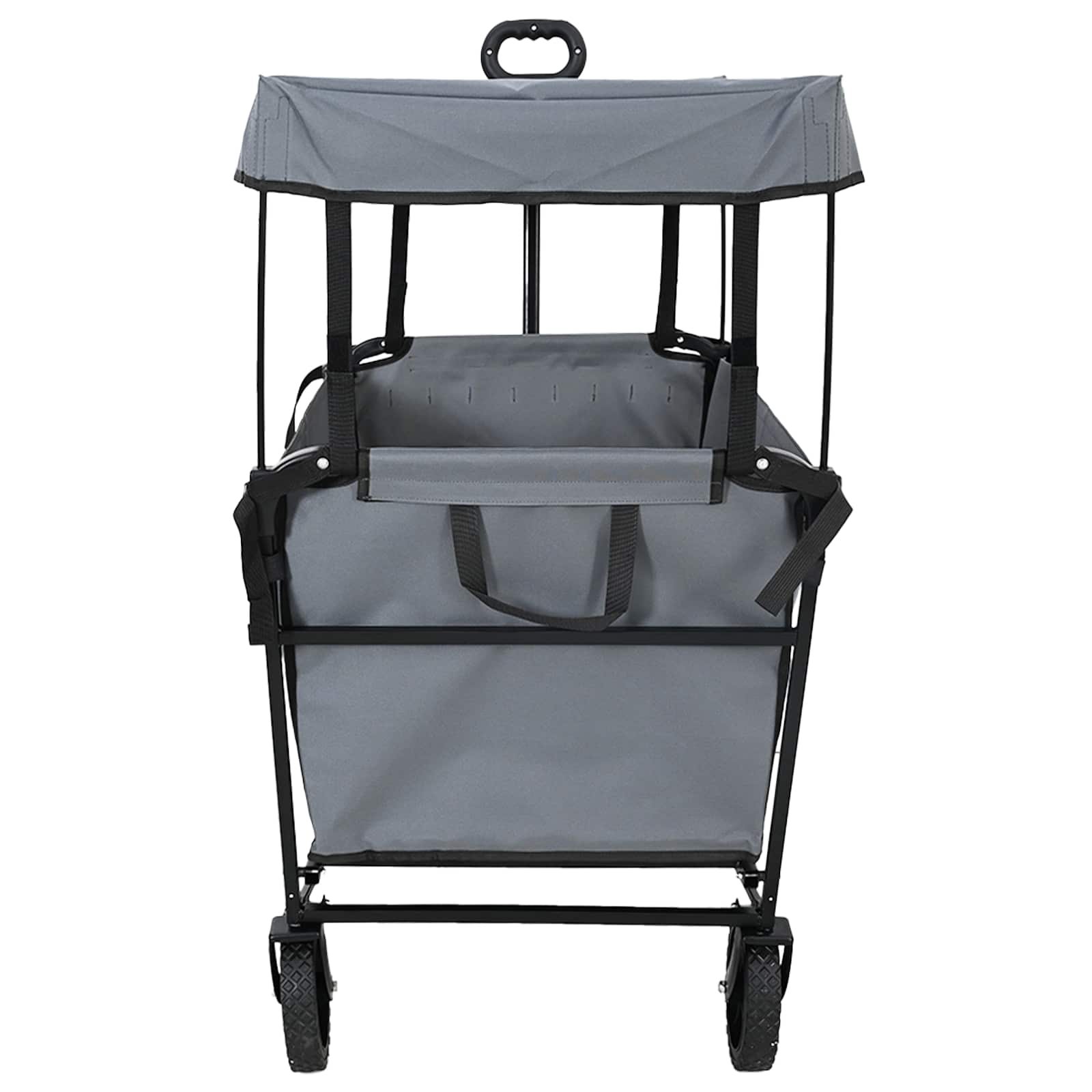 Carro de Mano Plegable Gris 105 x 56,5 x 116 cm Tela Oxford