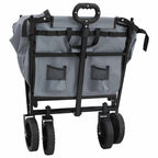 Carro de Mano Plegable Gris 105 x 56,5 x 116 cm Tela Oxford