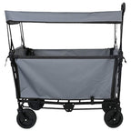 Carro de Mano Plegable Gris 105 x 56,5 x 116 cm Tela Oxford