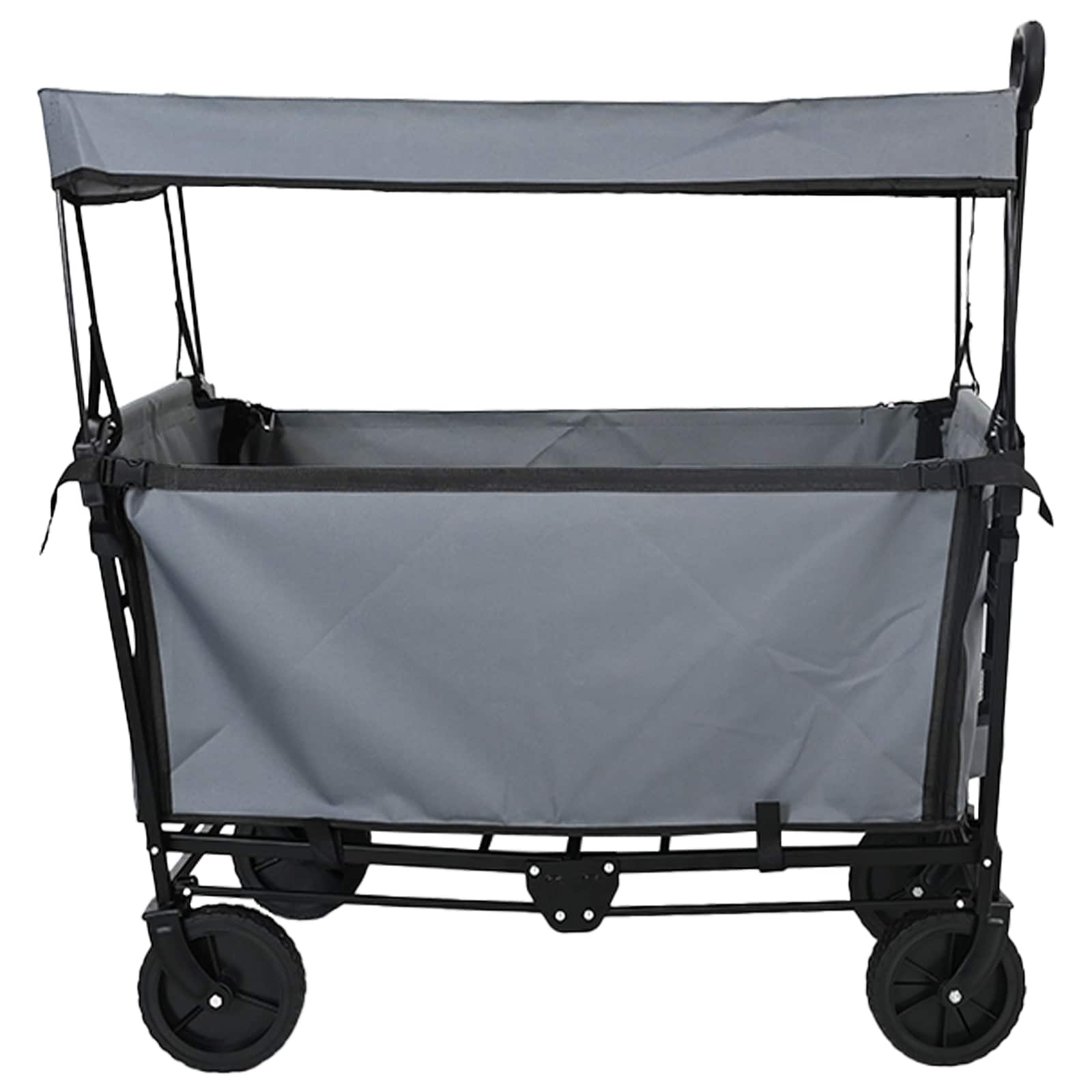 Carro de Mano Plegable Gris 105 x 56,5 x 116 cm Tela Oxford