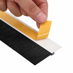 Sellos de cepillo para puertas autoadhesivos 12 pcs 100 cm