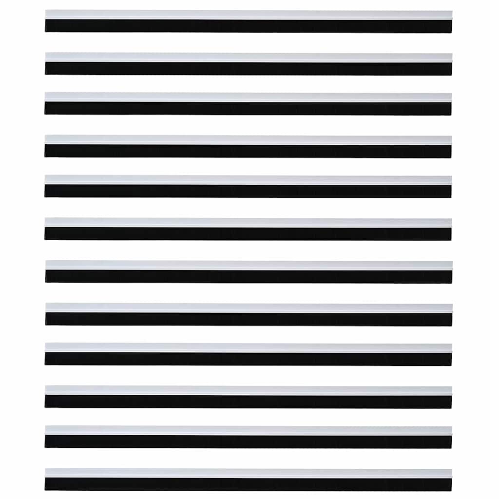 Sellos de cepillo para puertas autoadhesivos 12 pcs 100 cm