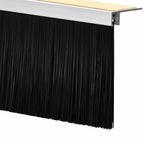 Sellos de cepillo para puertas autoadhesivos 12 pcs 100 cm