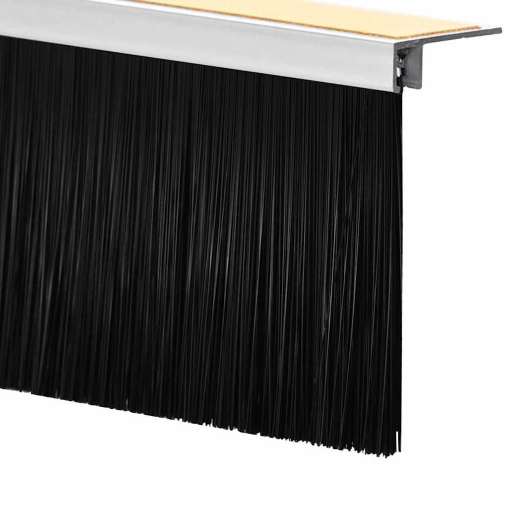 Sellos de cepillo para puertas autoadhesivos 12 pcs 100 cm