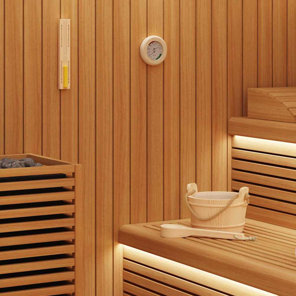 Juego de Accesorios de Sauna 4 pcs Marrón