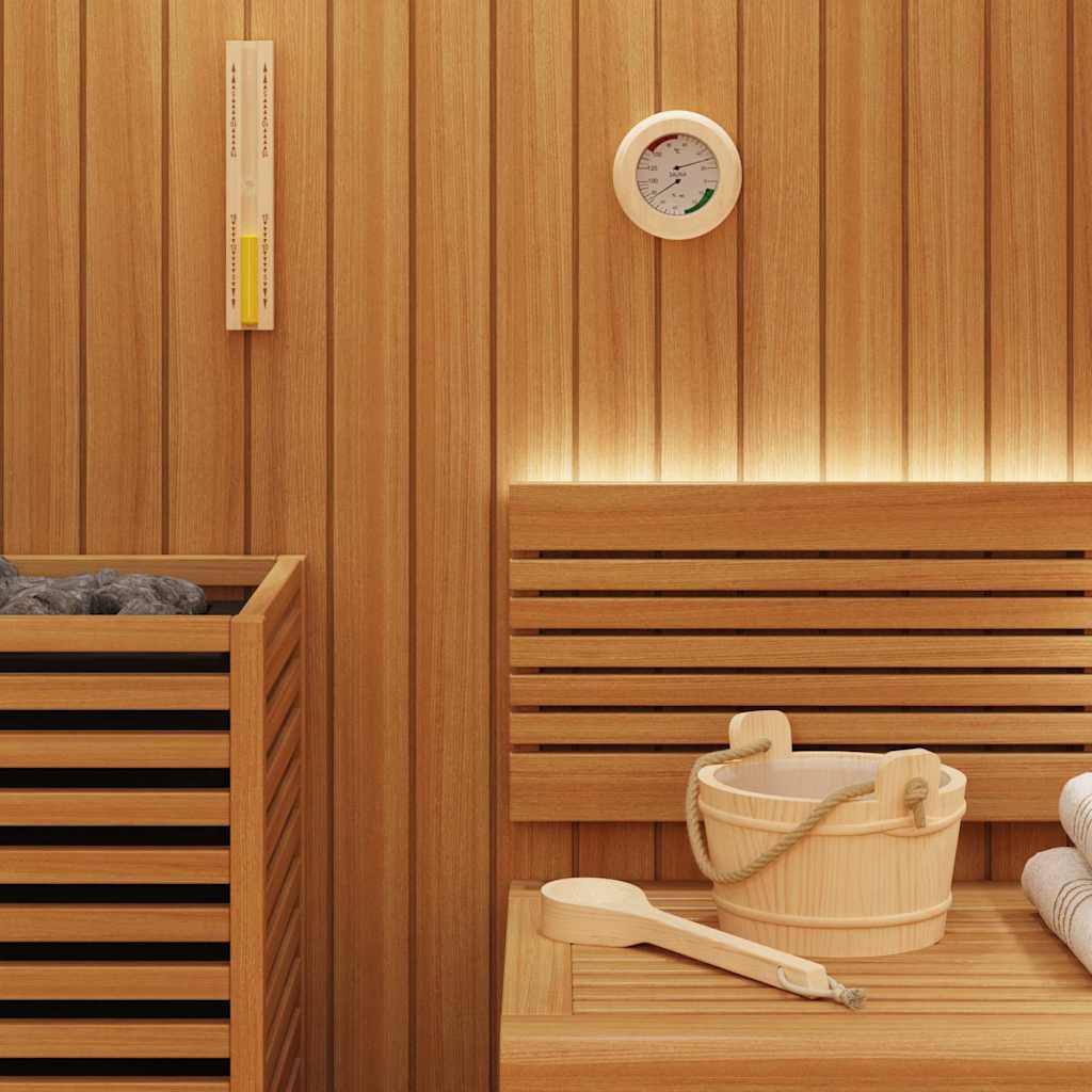 Juego de Accesorios de Sauna 4 pcs Marrón