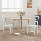 Silla de comedor 2 pcs Madera de Caucho Sólido