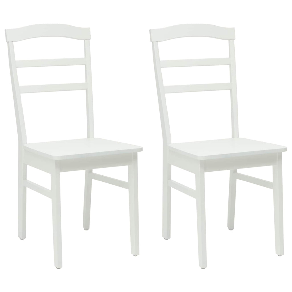 Silla de comedor 2 pcs Madera de Caucho Sólido