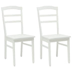 Silla de comedor 2 pcs Madera de Caucho Sólido