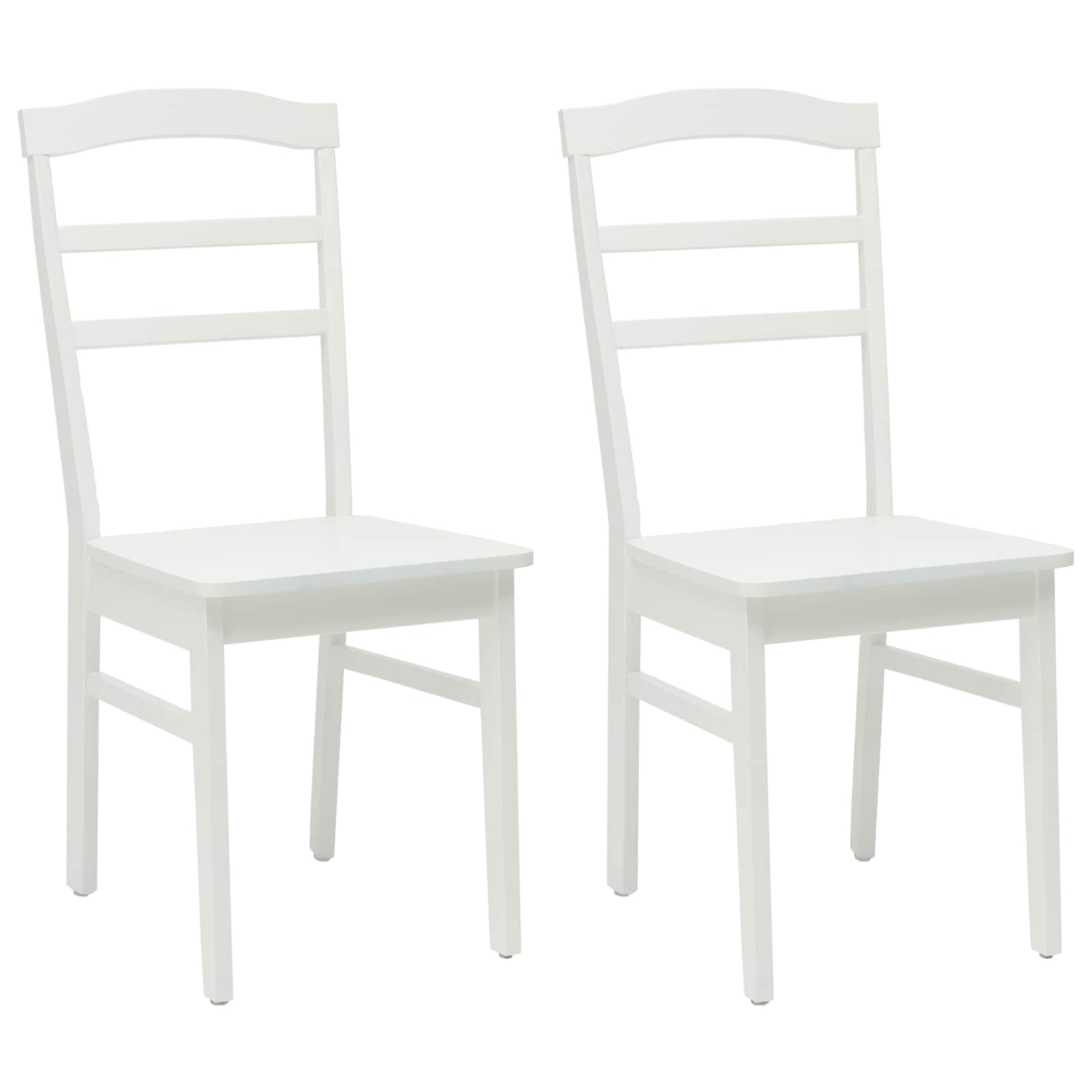 Silla de comedor 2 pcs Madera de Caucho Sólido