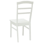 Silla de comedor 2 pcs Madera de Caucho Sólido
