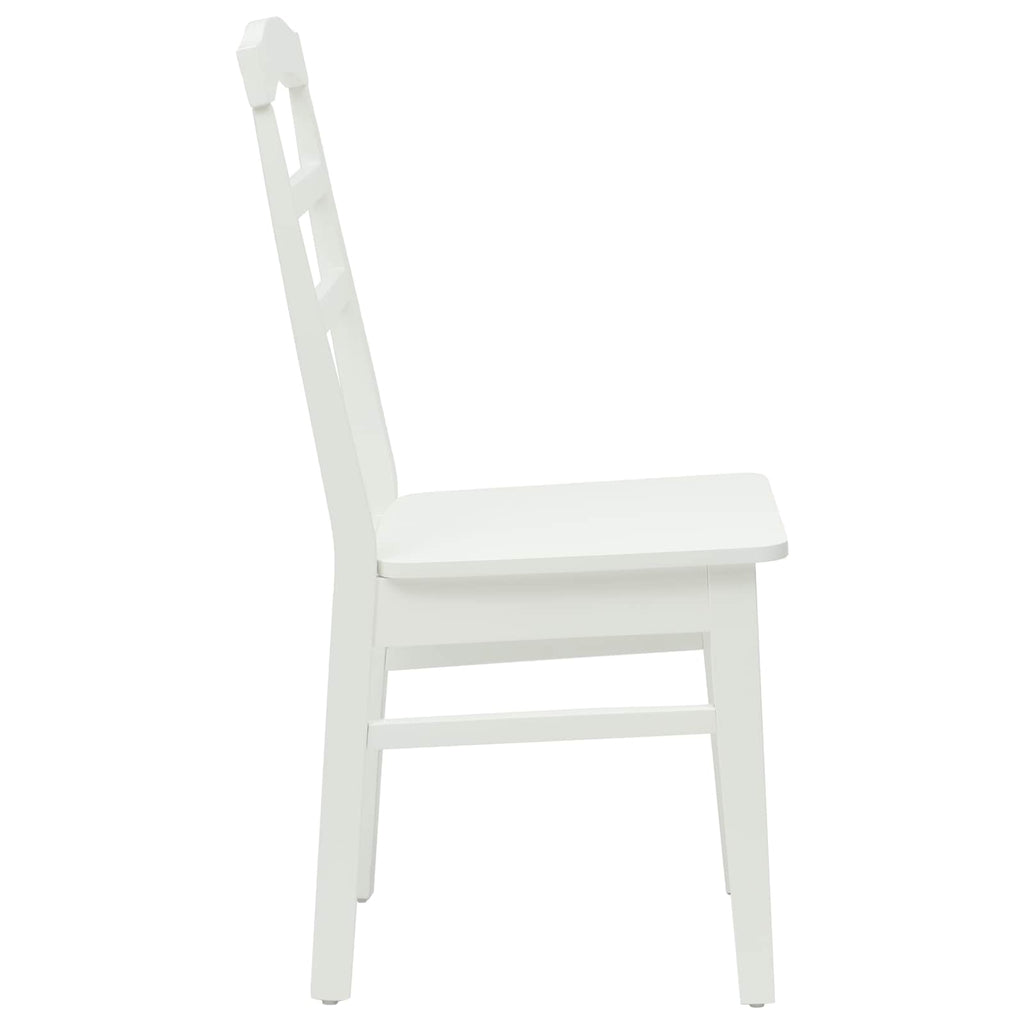 Silla de comedor 2 pcs Madera de Caucho Sólido