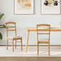 Silla de comedor 2 pcs Madera de Caucho Sólido