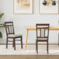 Silla de comedor 2 pcs Madera de Caucho Sólido