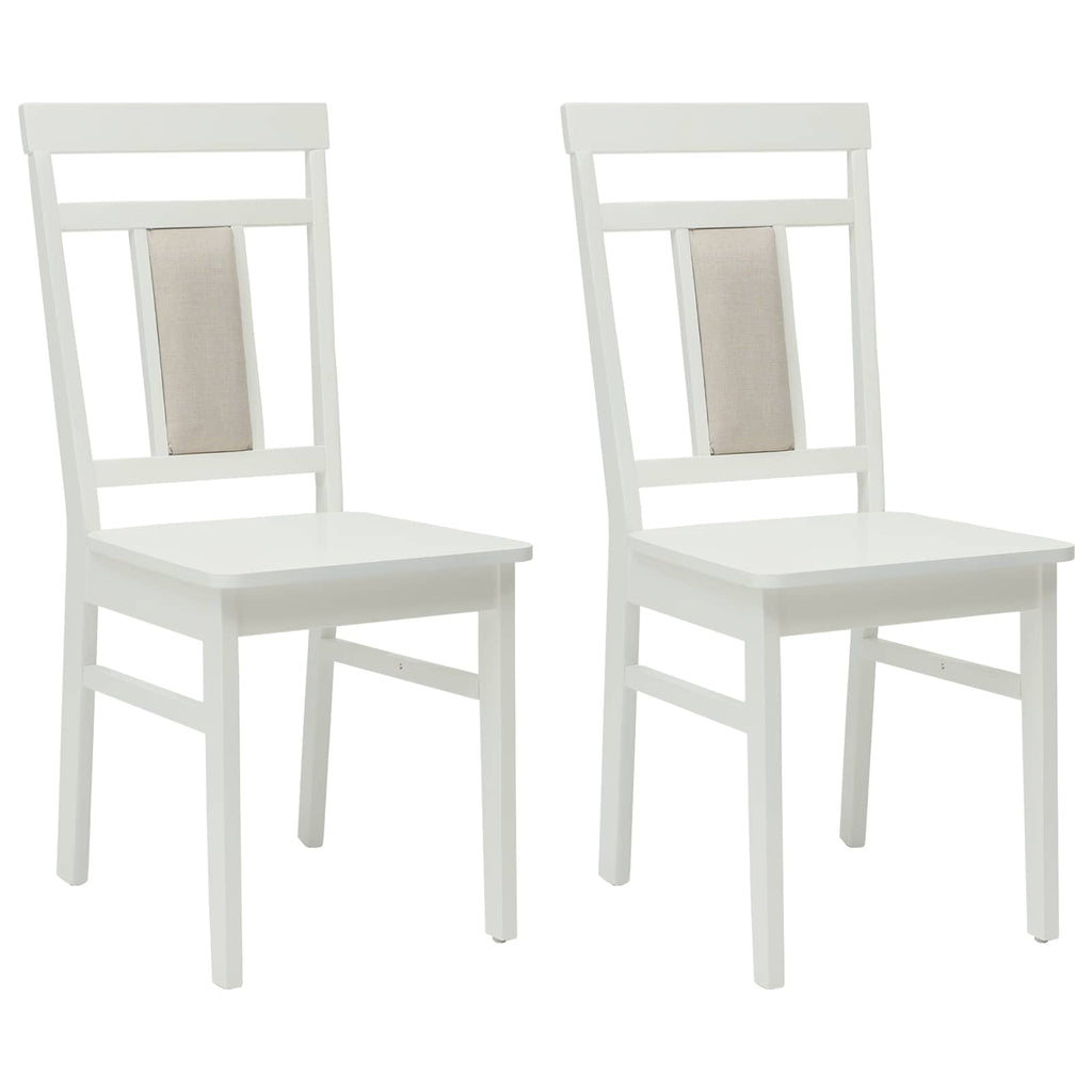 Silla de comedor 2 pcs Madera de Caucho Sólido