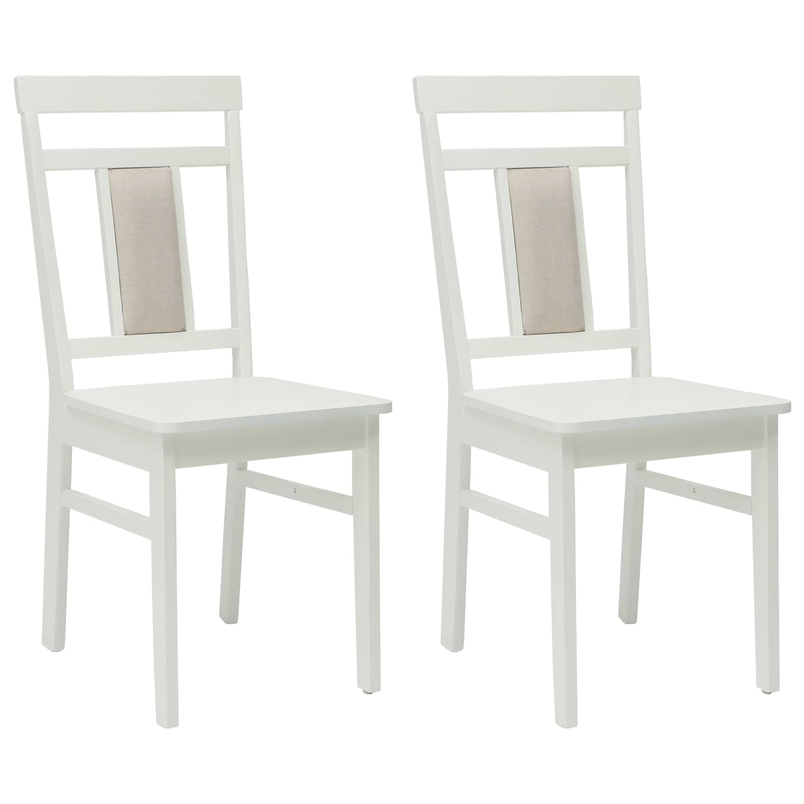 Silla de comedor 2 pcs Madera de Caucho Sólido