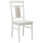 Silla de comedor 2 pcs Madera de Caucho Sólido