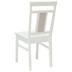 Silla de comedor 2 pcs Madera de Caucho Sólido