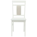 Silla de comedor 2 pcs Madera de Caucho Sólido
