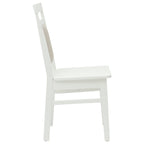 Silla de comedor 2 pcs Madera de Caucho Sólido