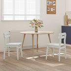 Silla de comedor 2 pcs Madera de Caucho Sólido
