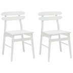 Silla de comedor 2 pcs Madera de Caucho Sólido