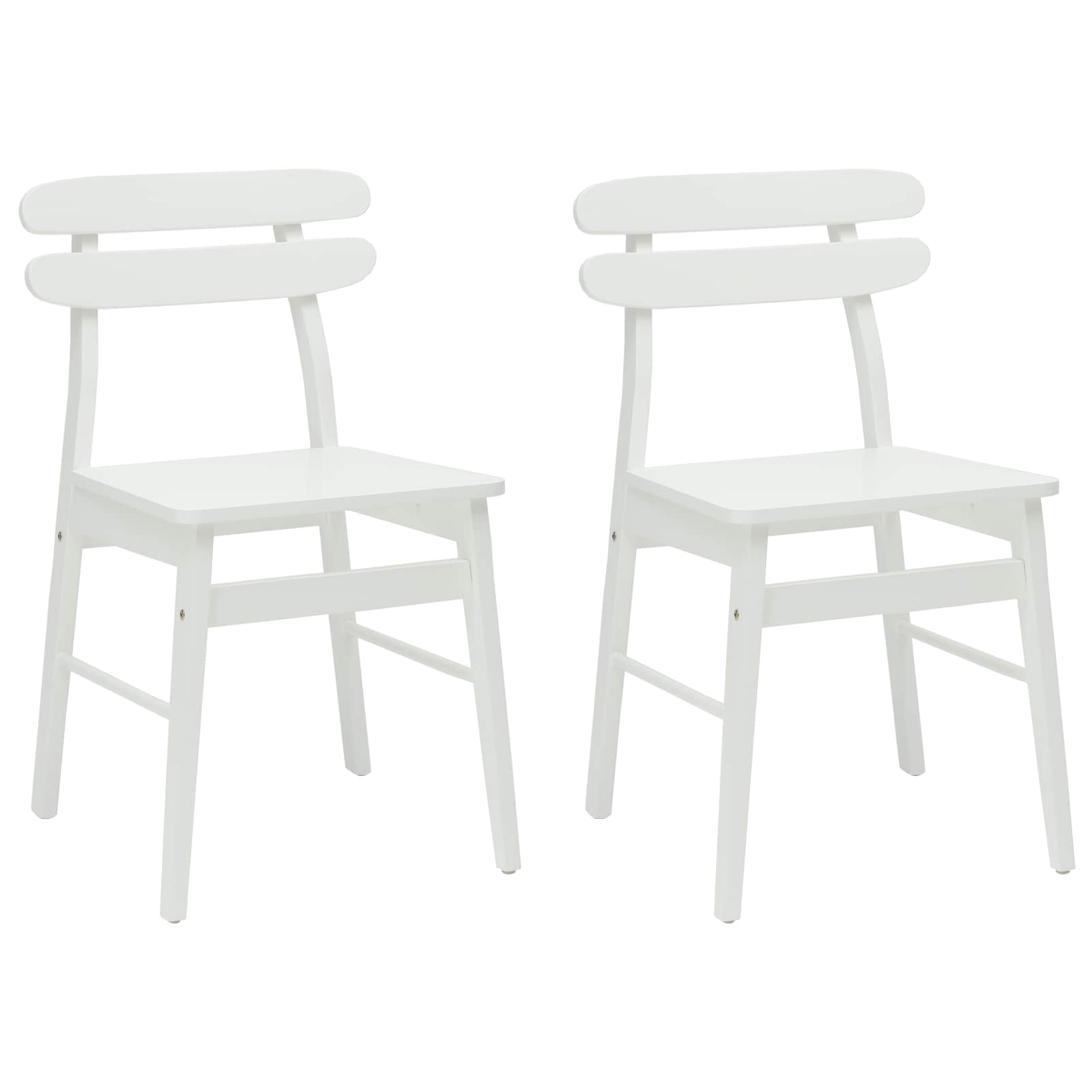 Silla de comedor 2 pcs Madera de Caucho Sólido