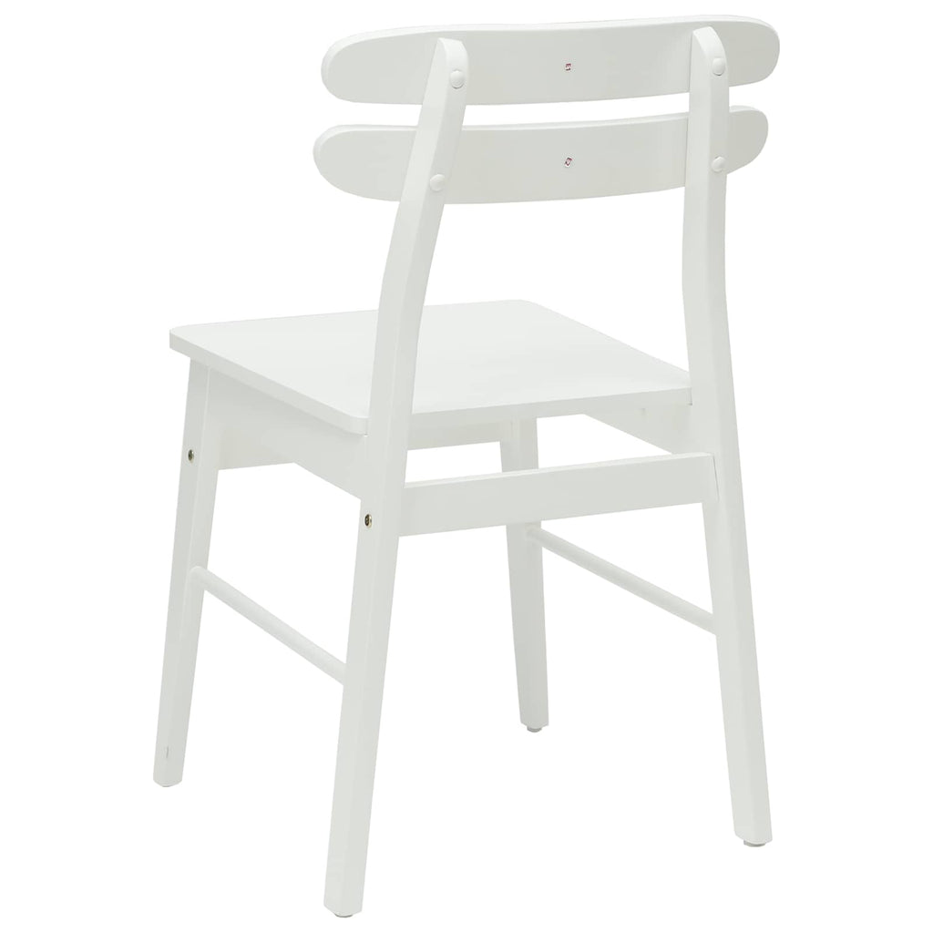 Silla de comedor 2 pcs Madera de Caucho Sólido