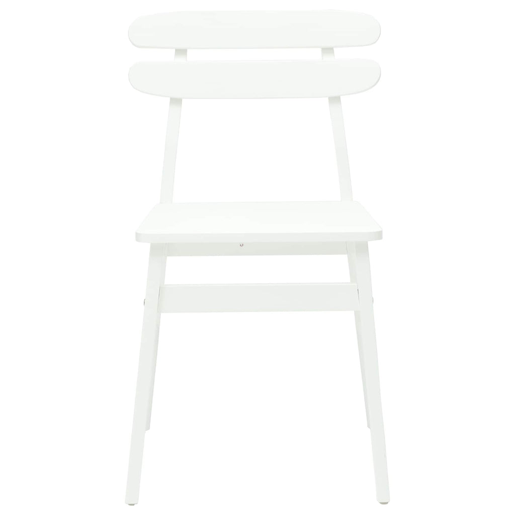 Silla de comedor 2 pcs Madera de Caucho Sólido