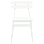 Silla de comedor 2 pcs Madera de Caucho Sólido