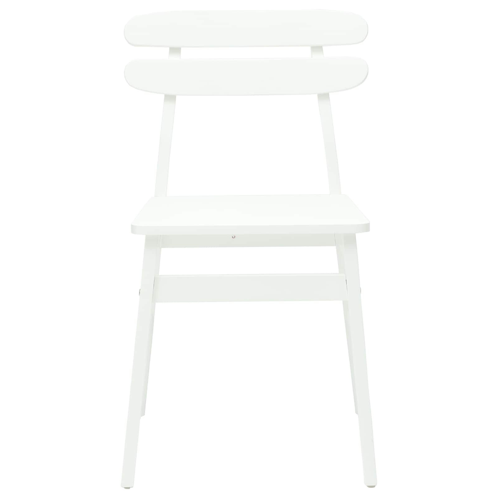 Silla de comedor 2 pcs Madera de Caucho Sólido