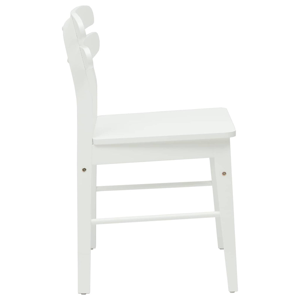Silla de comedor 2 pcs Madera de Caucho Sólido