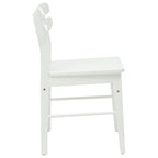 Silla de comedor 2 pcs Madera de Caucho Sólido