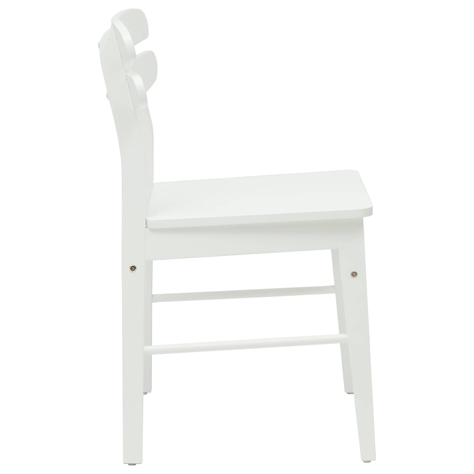 Silla de comedor 2 pcs Madera de Caucho Sólido