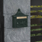 Buzón Montado en la Pared con puerta Bronce 40,5 x 16 x 45 cm