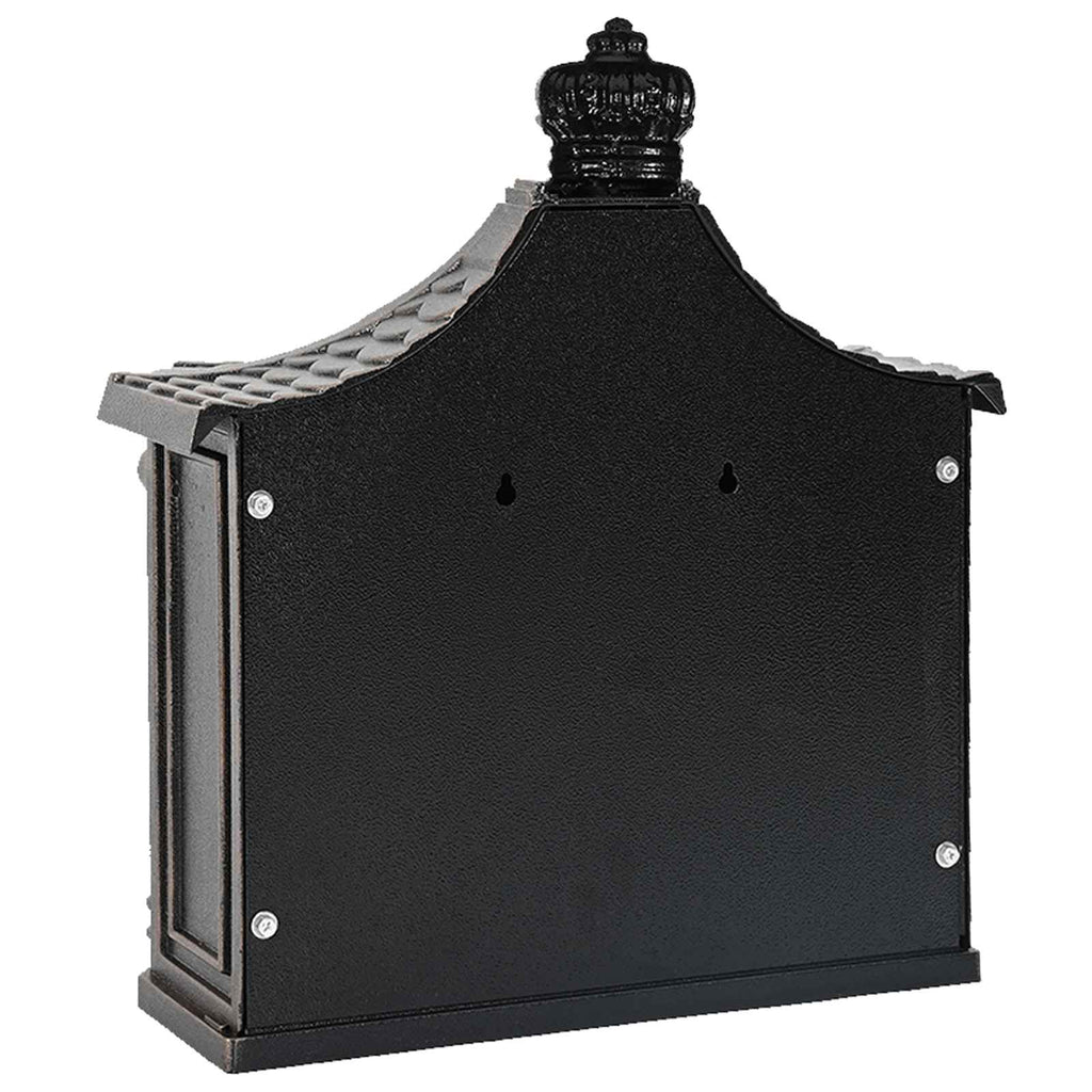 Buzón Montado en la Pared con puerta Bronce 40,5 x 16 x 45 cm