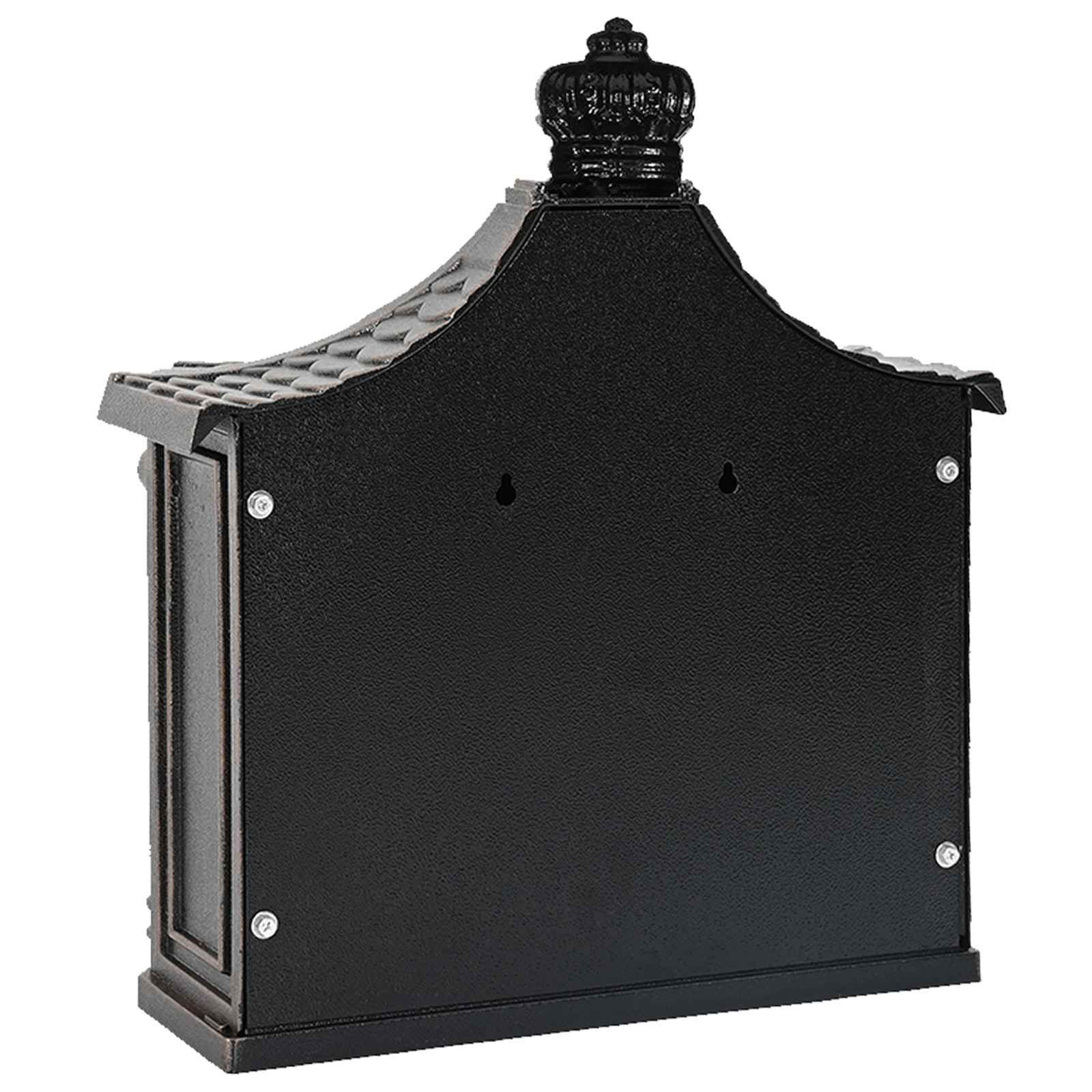 Buzón Montado en la Pared con puerta Bronce 40,5 x 16 x 45 cm