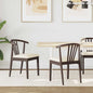 Silla de comedor 2 pcs Madera de caucho sólida
