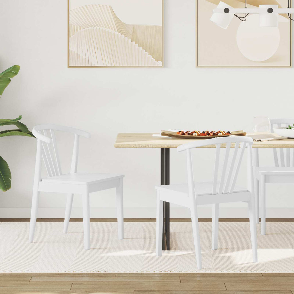 Silla de comedor 2 pcs Madera de caucho sólida