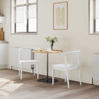 Silla de comedor 2 pcs Madera de caucho sólida